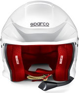Sparco Helma FLUX RJ-i, s interkomem a homologací FIA, bílo-červená, L - Car Helmet