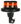 Mounted on bracket, orange, 90° flexi, 22,5 W, 12-24V