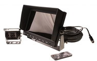 TT technology HD parking system for 4 cameras with 10'' monitor, HD camera, 15 m cable - Backup Camera