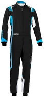 Sparco Kartingová kombinéza Thunder, homologace FIA, barva černo/modrá, vel. XL - Závodní kombinéza