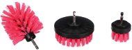Sixtol Car Detailing Drill Brush 3 Pink 3, 3 ks - Car Wash Brush