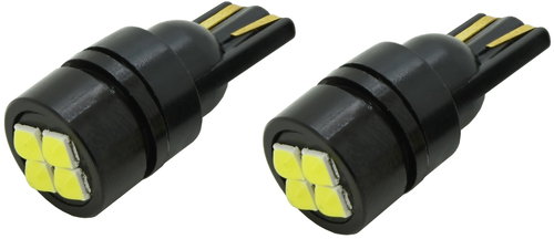 Compass LED izzó, 4LED 3030, 12 V, T10, fehér, 2 db - LED autóizzó - Fő fotó