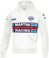 Sparco mikina s kapucí Martini Racing, barva bílá, velikost S - Mikina
