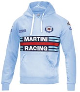 Sparco mikina s kapucí Martini Racing, barva světle modrá, velikost S - Mikina
