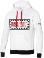 Sparco mikina Targa Florio, barva bílá, velikost XXL - Mikina