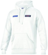 Sparco mikina BIG STRIPES Martini Racing, barva bílá, velikost XXXL - Mikina