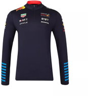 Red Bull Racing F1 2024 team unisex sweatshirt with 1/4 zip blue, XL - Sweatshirt