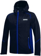 Sparco Waterproof Shell Jacket, black and blue, S - Jacket