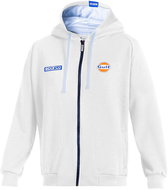 Sparco zipped hoodie Gulf, white, XXXL - Sweatshirt