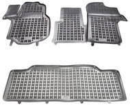 Rezaw-Plast rubber with raised edge, Volkswagen Crafter II, 2016-,1st and 2nd row, 2/3-seat version - Car Mats