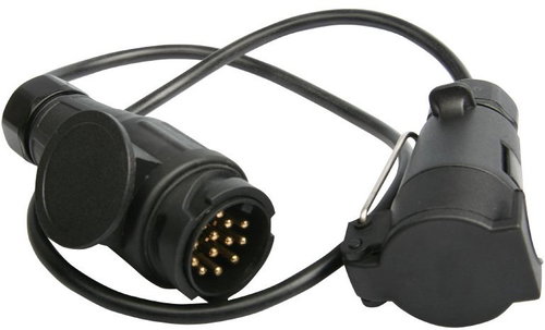 Multipa Socket reducer 13/7pin, cable 0,3 m - Tow Hitch Reducer Adapter - Main image