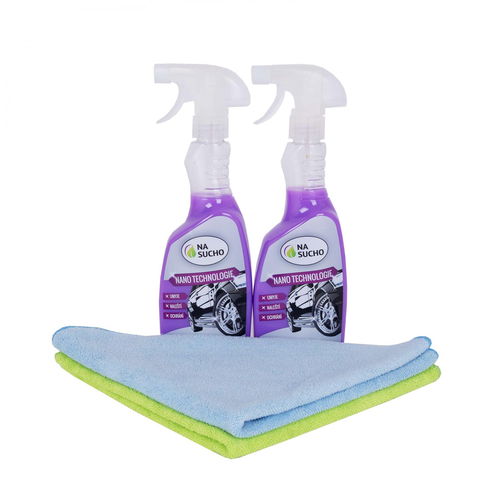 Nasucho 2 × 500 ml Ultra nano Auto + 2 × utěrka - Nano kosmetika - Hlavní obrázek