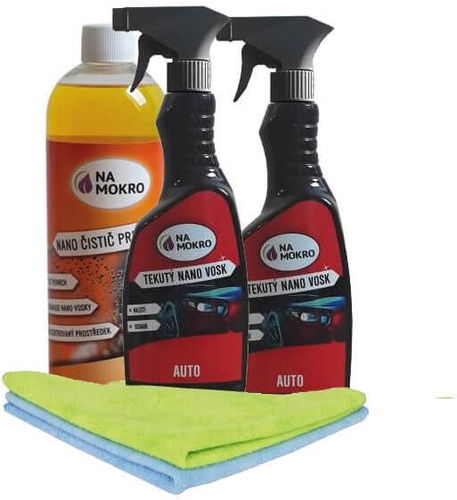 Nasucho Max nano komplet Auto + 2 × utěrka - Sada autokosmetiky - Hlavní obrázek