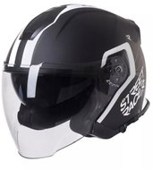 Street Racer SR 01 černo-bílá, XL - Motorbike Helmet