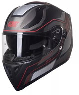 Street Racer SR I1 černo-šedo-červená, L - Motorbike Helmet