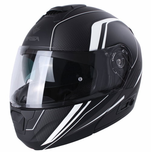 RSA Rival černo-šedo-bílá, M - Motorbike Helmet - Main image
