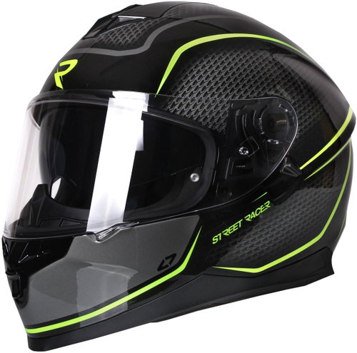 Street Racer Magna black and yellow, 2XL - Motorbike Helmet - Main image