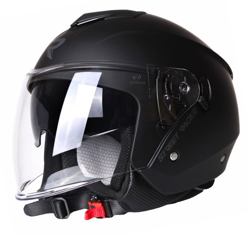 Street Racer Pilot černá matná, L - Motorbike Helmet - Main image