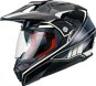 MAXX - FS 606 Enduro se sluneční clonou černo-stříbrná  - Motorbike Helmet