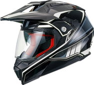 MAXX - FS 606 Enduro with sun visor black-silver XXL - Motorbike Helmet
