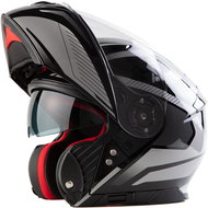 MAXX - FF 950 With tilting integral black-silver M - Motorbike Helmet