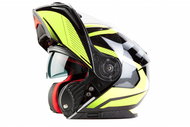 MAXX - FF 950 With tilting integral black-green reflex XS - Motorbike Helmet