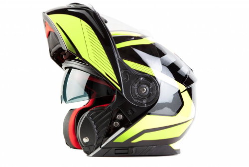 MAXX - FF 950 With tilting integral black-green reflex XS - Motorbike Helmet - Main image