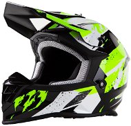 MAXX - MX 633 Cross černo-zelená reflex  - Motorbike Helmet