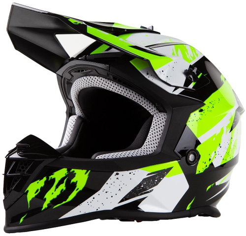 MAXX - MX 633 Cross black-green reflex XXL - Motorbike Helmet - Main image