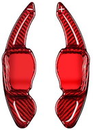 T-Carbon carbon steering wheel paddles for VW/Skoda Golf 5/6 platform, red carbon - Paddle Shifters