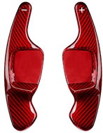 T-Carbon karbonová pádla pod volant pro VW Golf 7/8, Passat, Arteon, Tiguan, Polo, T-Roc, červená - Pádla pod volant
