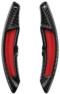 T-Carbon carbon steering wheel paddles for Porsche 911, Panamera, Cayman, Boxster, Cayenne, black - Paddle Shifters