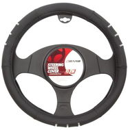 4CARS Potah volantu černo-chromový - Potah na volant