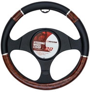 4CARS steering wheel cover brown-black - Steering Wheel Cover