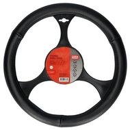 Carpoint Steering wheel cover genuine leather black - Steering Wheel Cover