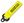 In the shape of a towing eye, yellow