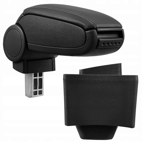 PROTEC Armrest of the Audi A3 8L synthetic leather black 1996-2003 - Elbow Rest - Main image