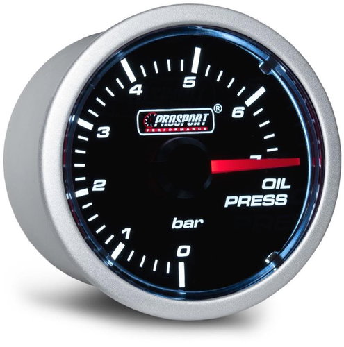 Prosport Performance Clear Lens Series Additional Alarm, Oil Pressure Gauge - Dashboard Gauge - Main image