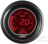 Prosport Performance EVO series auxiliary alarm clock, fuel pressure measured value - Dashboard Gauge