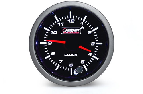 Prosport Performance Premium Series Alarm Clock, analogue hour meter - Dashboard Gauge - Main image