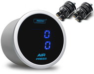 Prosport Performance Dual series additional alarm clock, backlight colour blue, sensor type membrane - Dashboard Gauge