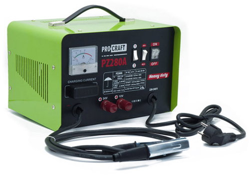 PROCRAFT Car battery charger with starter PZ280A - Car Battery Charger - Main image