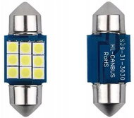 Rabel LED car bulb 31 mm Canbus 9 LED 3030 SMD C5W C10W SV8,5 white - LED Car Bulb