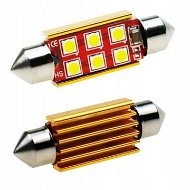 Rabel LED autožárovka Canbus 6 × 3030 C5W C10W SV8,5 bílá + stabilizátor, 41 mm - LED autožárovka