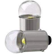 Rabel LED car bulb BA9S T4W T5W mini 1 smd 3030 12V transparent - LED Car Bulb