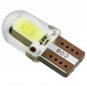Rabel LED autožárovka T10 W5W mini 2 × COB sylicon gel HPC bílá  - LED Car Bulb