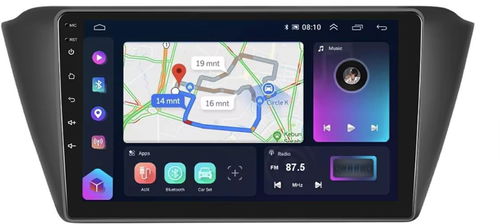 Ossuret 8GB Autorádio Skoda Fabia mk3 III generace 2015 - 2019, Android Auto, CarPlay, Bluetooth, GP - Autorádio - Hlavní obrázek