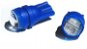 Rabel T10 W5W 2 smd 5630 BLUE with lens - LED Car Bulb