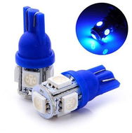 Rabel 24V T10 W5W 5 smd 5050 MODRÁ - LED autožárovka