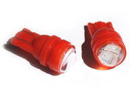 Rabel T10 W5W 2 smd 5630 ČERVENÁ s čočkou - LED autožárovka